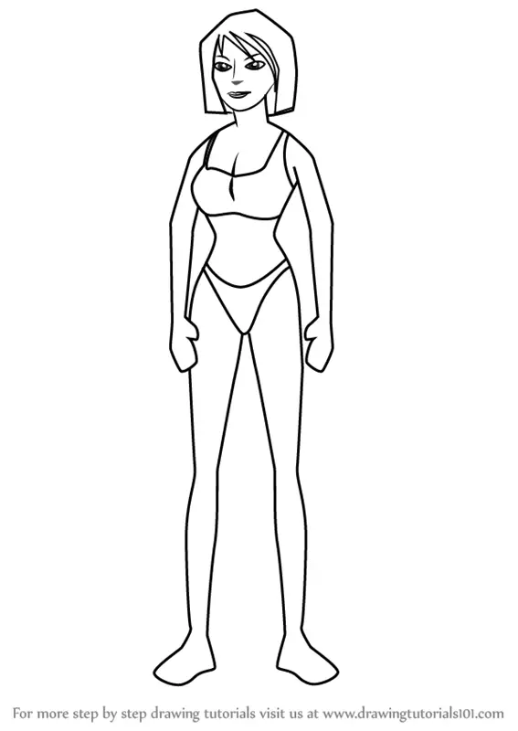 How to Draw Bikini Girl from Banjo-Kazooie. 
