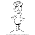 How to Draw Alice Angel from Bendy and the Ink Machine