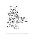 How to Draw Cryoneer from Boom Beach