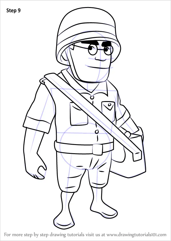 Learn How to Draw Medic from Boom Beach (Boom Beach) Step by Step