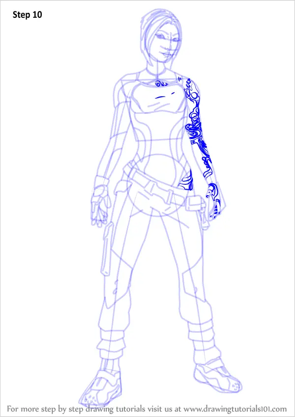 Download Learn How to Draw Maya from Borderlands (Borderlands) Step by Step : Drawing Tutorials
