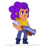 How to Draw Shelly from Brawl Stars
