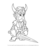 How to Draw Bodvar from Brawlhalla