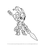 How to Draw Queen Nai from Brawlhalla