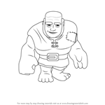 How to Draw Giant from Clash of the Clans