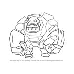 How to Draw Golem from Clash of the Clans