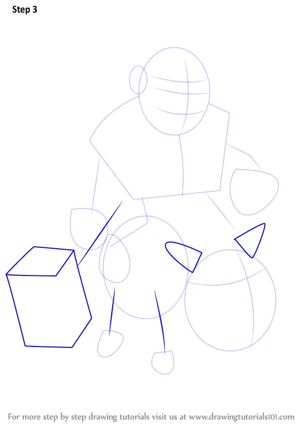 How to Draw Hog Rider from Clash of the Clans. 