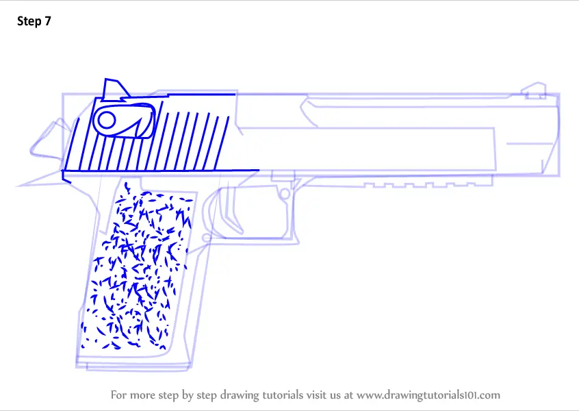 Как рисовать desert eagle