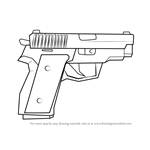 How to Draw P228 from Counter Strike