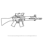 How to Draw SG 552 from Counter Strike