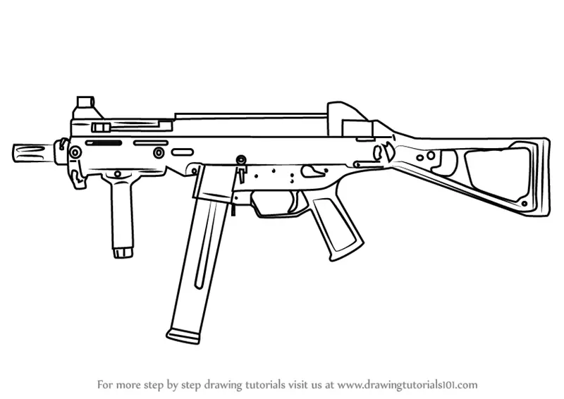 Download Learn How to Draw UMP-45 from Counter Strike (Counter ...