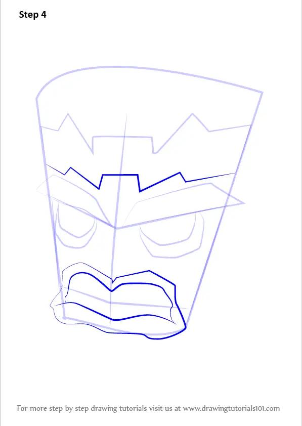 Learn How To Draw Uka Uka From Crash Bandicoot Crash Bandicoot Step