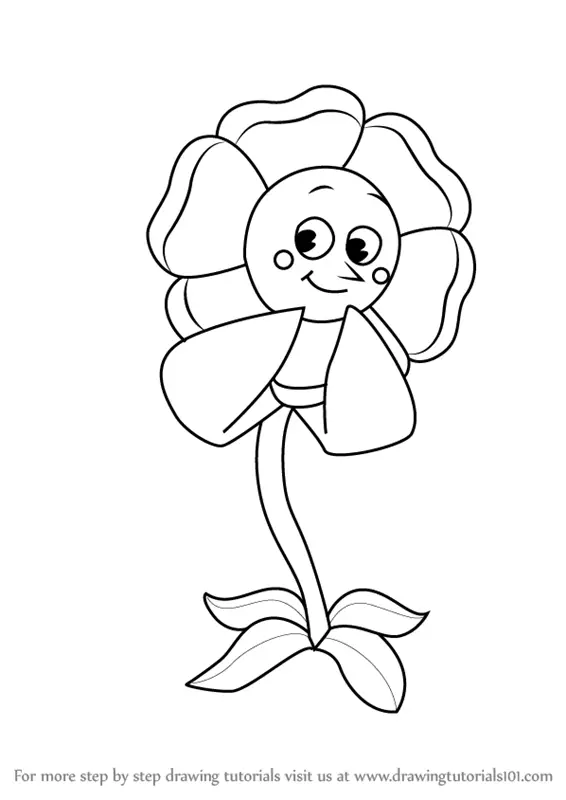 Learn How to Draw Cagney Carnation from Cuphead (Cuphead) Step by Step ...