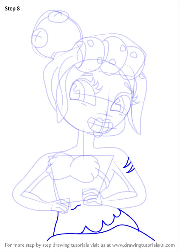 Learn How To Draw Cala Maria From Cuphead Cuphead Step By Step Drawing Tutorials