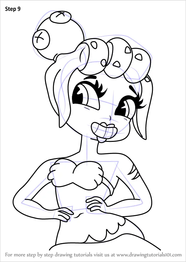 Learn How To Draw Cala Maria From Cuphead Cuphead Step By Step Drawing Tutorials