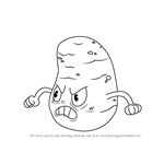 How to Draw Moe Tato from Cuphead