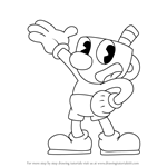 How to Draw Mugman from Cuphead