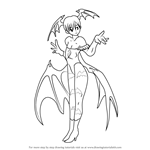 How to Draw Lilith from Darkstalkers