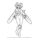 How to Draw Q-Bee from Darkstalkers