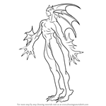 How to Draw Rikuo from Darkstalkers