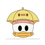 How to Draw Rainy Day Donald from Disney Emoji Blitz