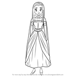 How to Draw Princess Medea from Dragon Quest VIII