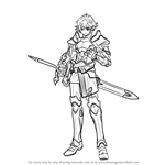 How to Draw Alm from Fire Emblem