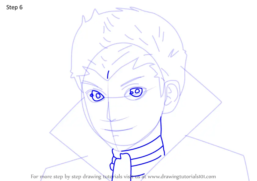 Step by Step How to Draw Caspar from Fire Emblem : DrawingTutorials101.com