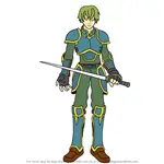 How to Draw Lance from Fire Emblem