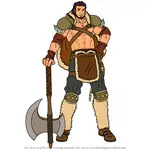 How to Draw Largo (Path of Radiance) from Fire Emblem