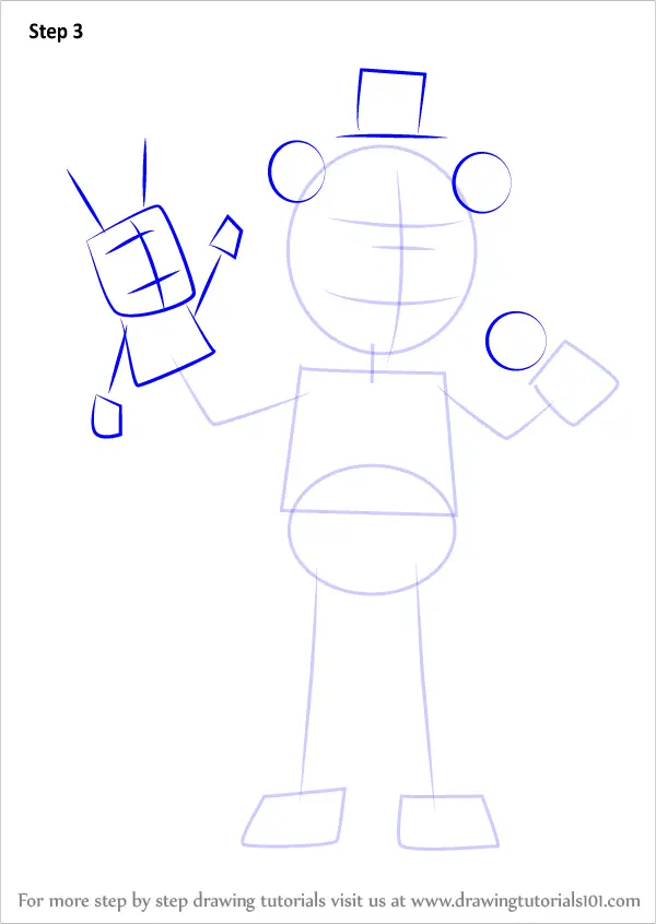 Learn How to Draw Funtime Freddy from Five Nights at Freddy's (Five