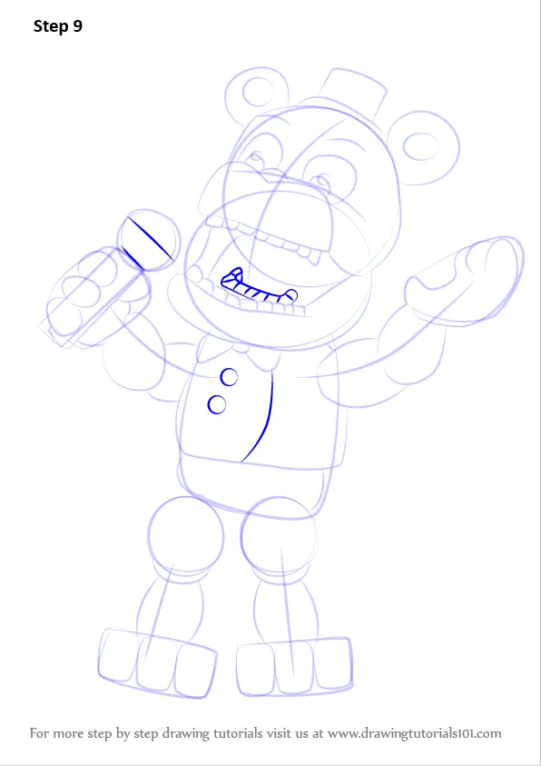 Learn How to Draw Withered Freddy from Five Nights at Freddy's (Five ...