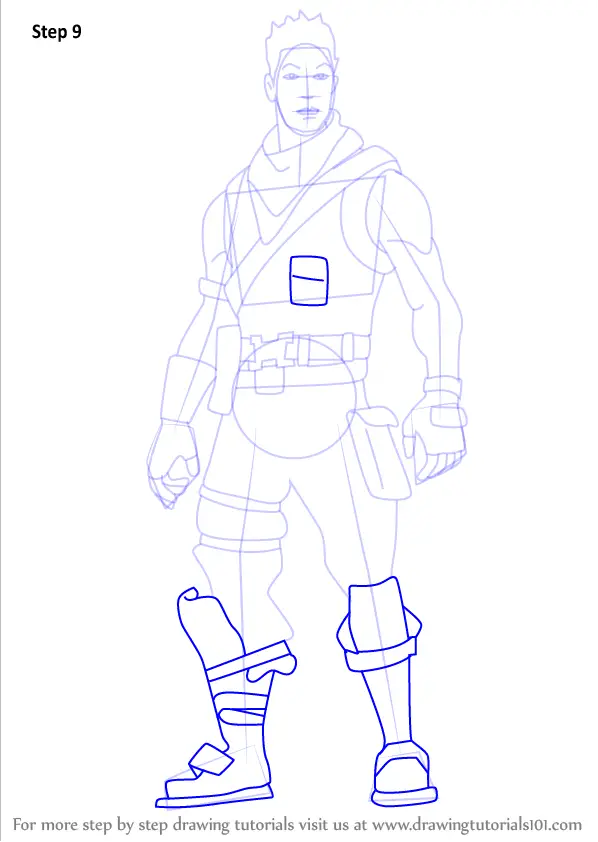 Step by Step How to Draw Berserker Renegade from Fortnite ...