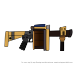 How to Draw Grenade Launcher from Fortnite