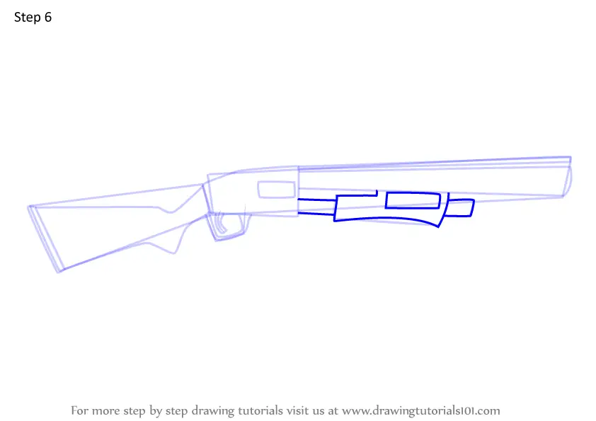 Step by Step How to Draw Pump Shotgun from Fortnite ...