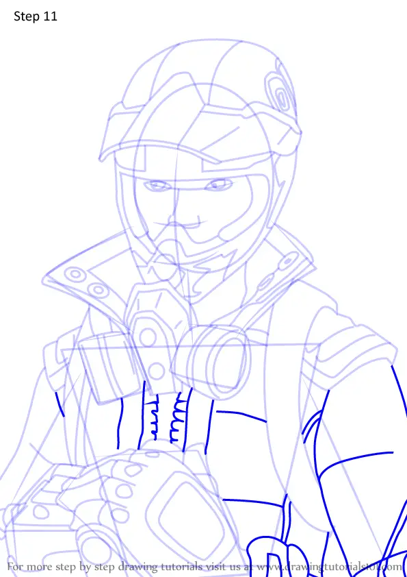 Step by Step How to Draw Recon Scout AC from Fortnite ...