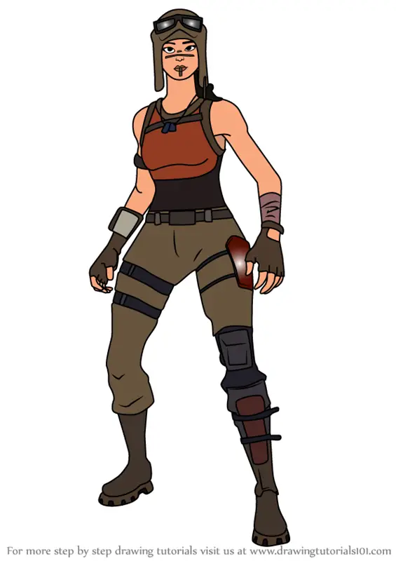 Learn How to Draw Renegade Raider from Fortnite (Fortnite) Step by Step ...