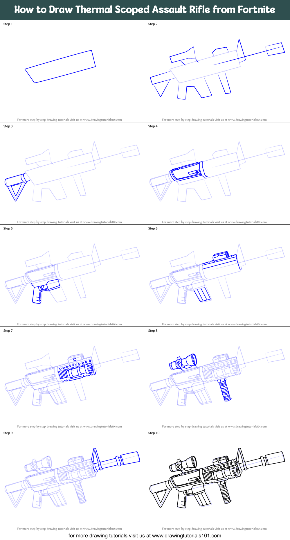 Fortnite How To Draw Assault Rifle 2429