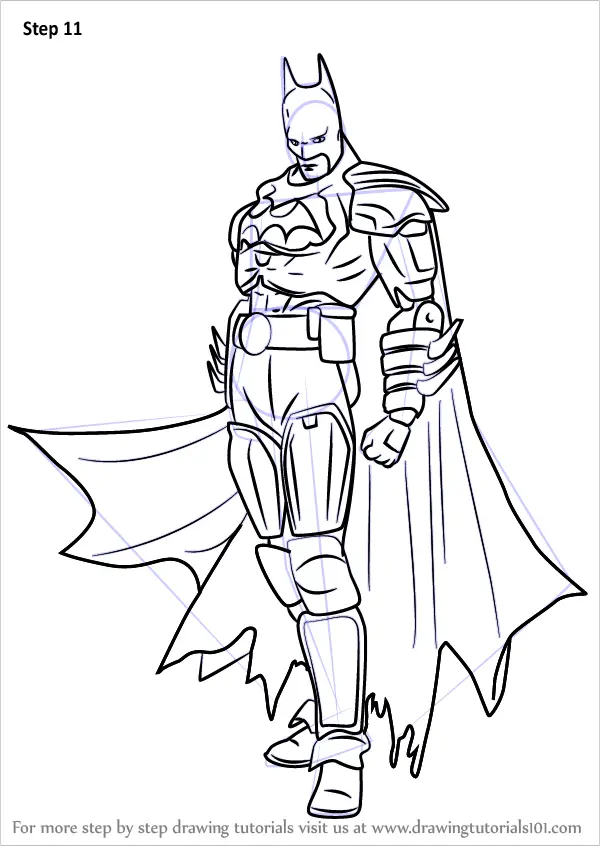 Learn How to Draw Batman from Injustice - Gods Among Us (Injustice: Gods  Among Us) Step by Step : Drawing Tutorials