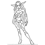 How to Draw Maia Acheron from Jak and Daxter