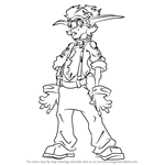 How to Draw Vin from Jak and Daxter