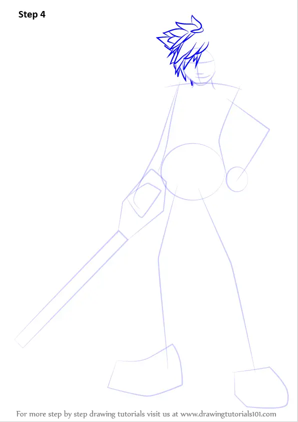 Learn How to Draw Sora from Kingdom Hearts (Kingdom Hearts) Step by ...