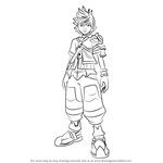 How to Draw Ventus from Kingdom Hearts