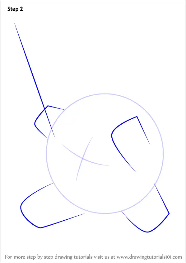 Step By Step How To Draw Bandana Waddle Dee From Kirby ...