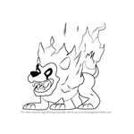 How to Draw Fire Lion from Kirby