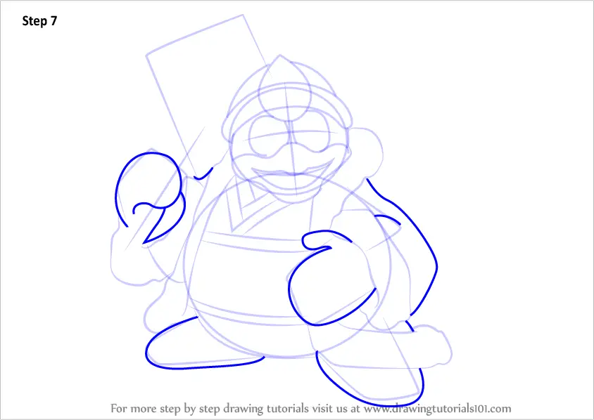 Learn How to Draw King Dedede from Kirby (Kirby) Step by Step Drawing