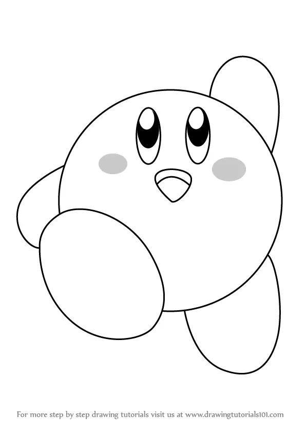 Learn How to Draw Kirby (Kirby) Step by Step Drawing Tutorials