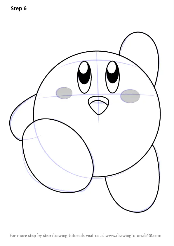 Learn How to Draw Kirby (Kirby) Step by Step Drawing Tutorials