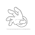 How to Draw Master Hand from Kirby