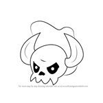 How to Draw Skullseer from Kirby